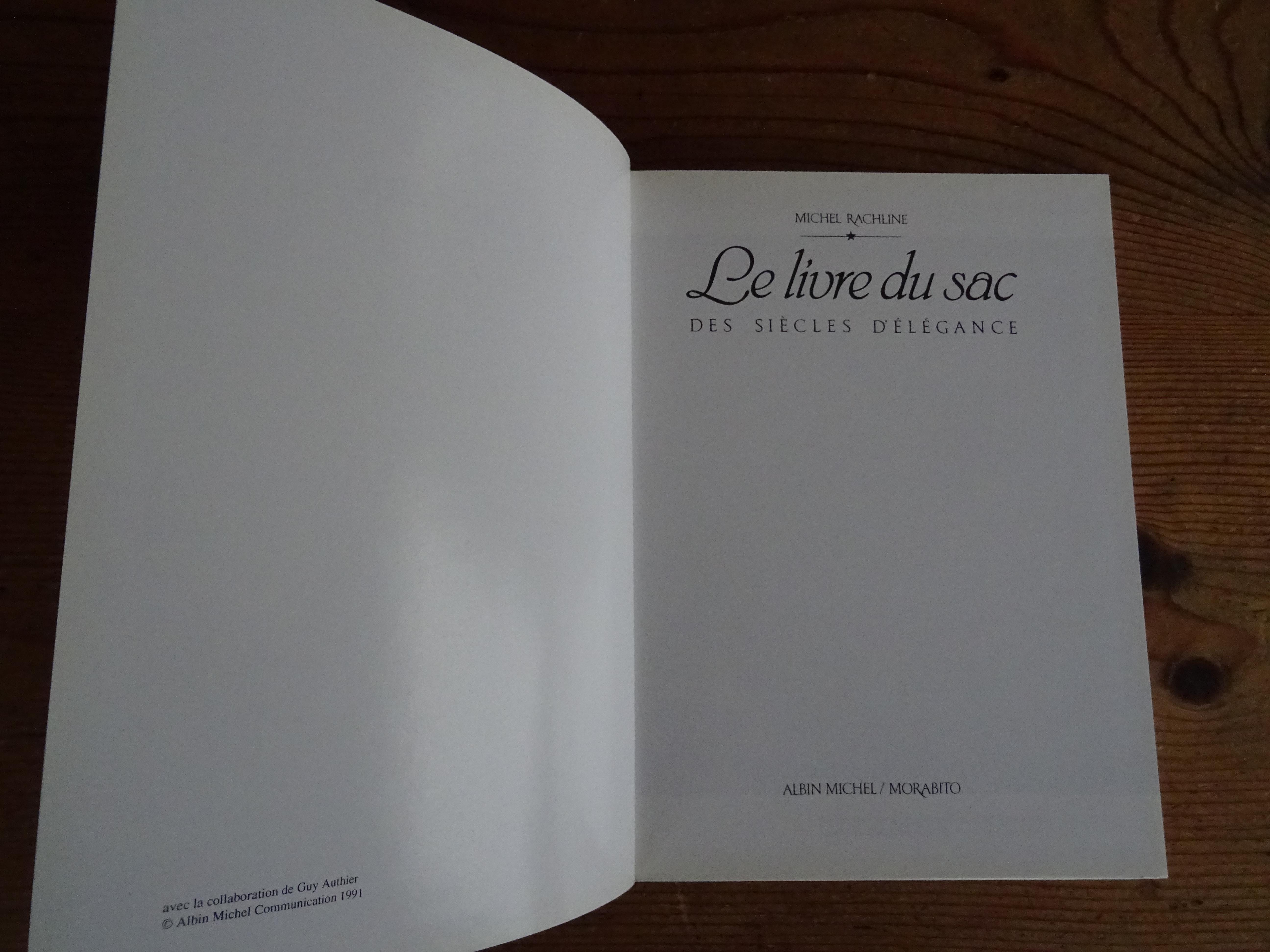 Le livre du sac Des Siècles d'élégance par Rachline Michel: (1991