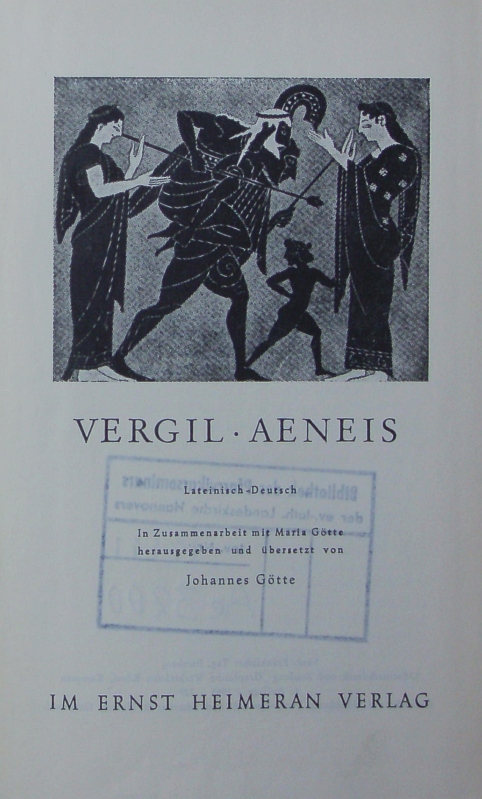 Aeneis. Lateinisch - Deutsch. - Vergilius Maro, Publius