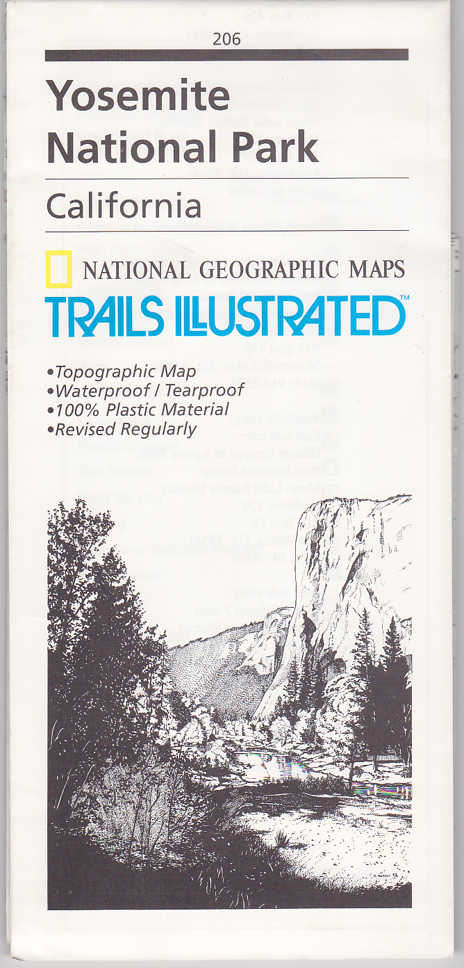 Yosemite National Park, California (National Geographic Maps / Trails Illustrated, 206) - National Geographic Maps / Trails Illustrated