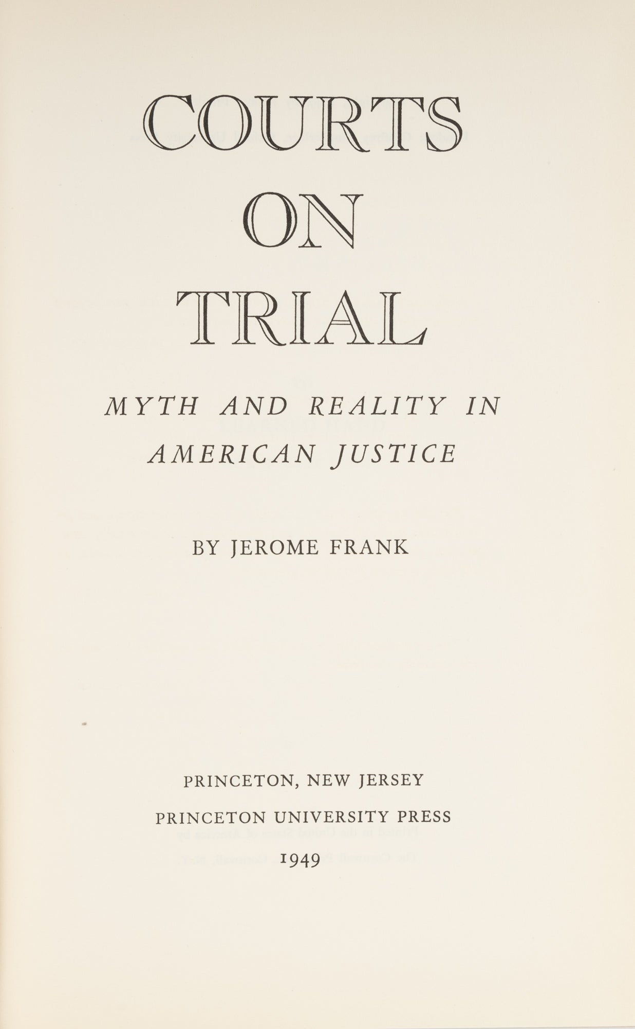 Justice on cheap trial book