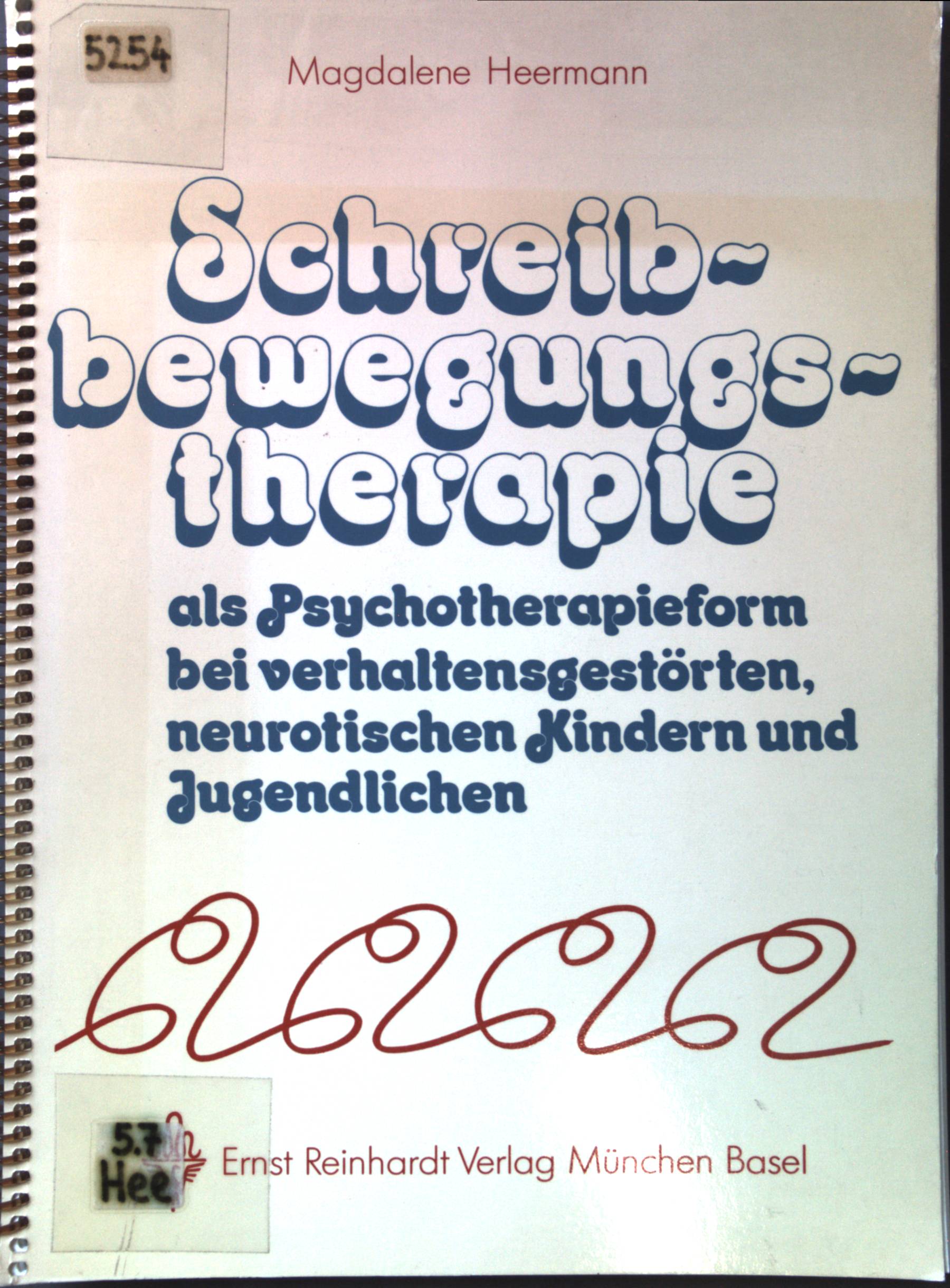 Schreibbewegungstherapie als Psychotherapieform bei verhaltensgestörten, neurotischen Kindern und Jugendlichen. Beiträge zur Kinderpsychotherapie ; Bd. 23 - Heermann, Magdalene