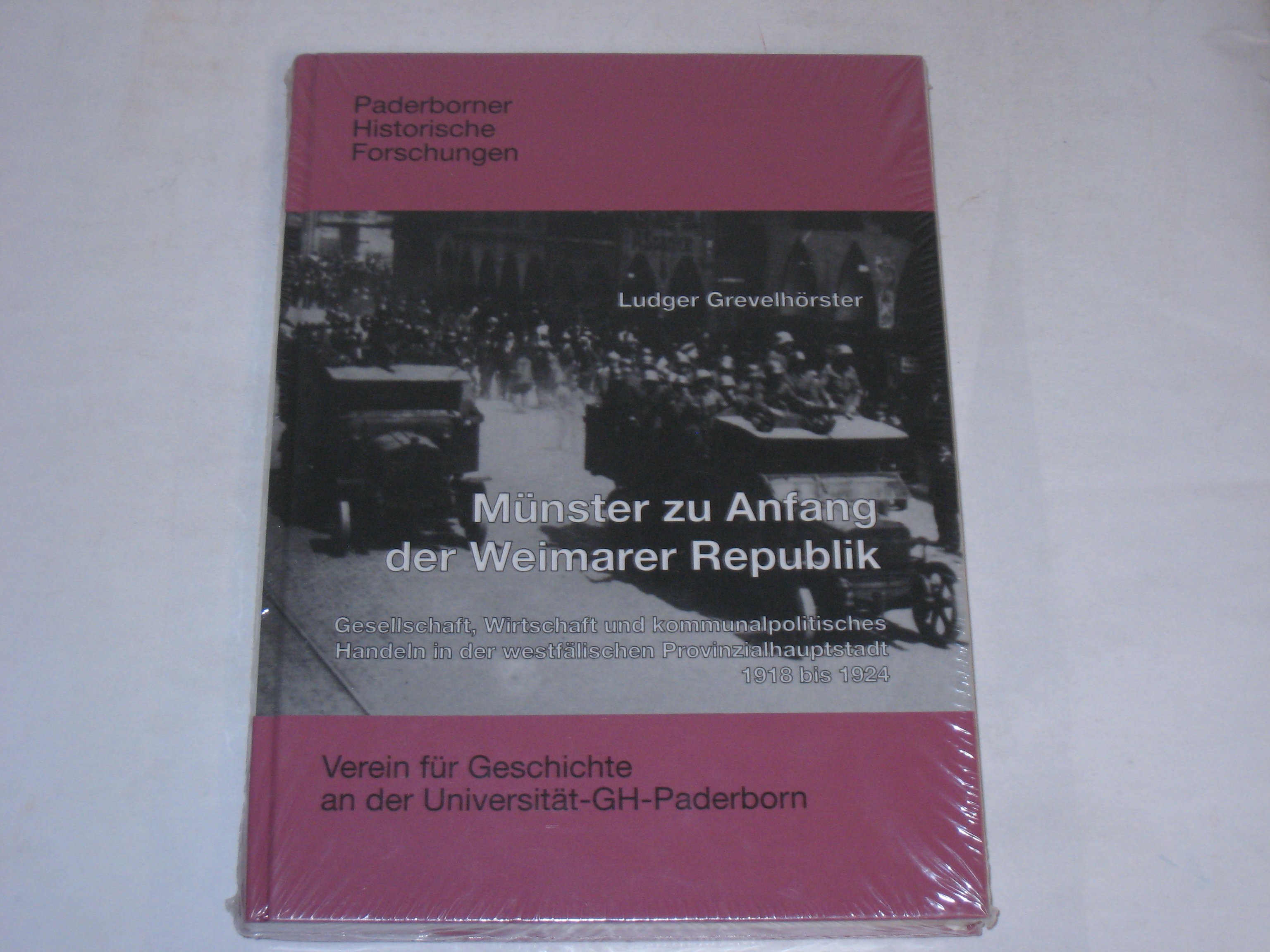 Münster zu Anfang der Weimarer Republik. Gesellschaft, Wirtschaft und kommunalpolitisches Handeln in der westfälischen Provinzialhauptstadt 1918 bis 1924 - Grevelhörster, Ludger