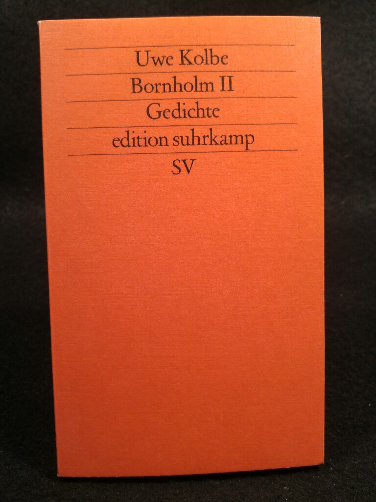 Bornholm II [Neubuch] Gedichte - Kolbe, Uwe