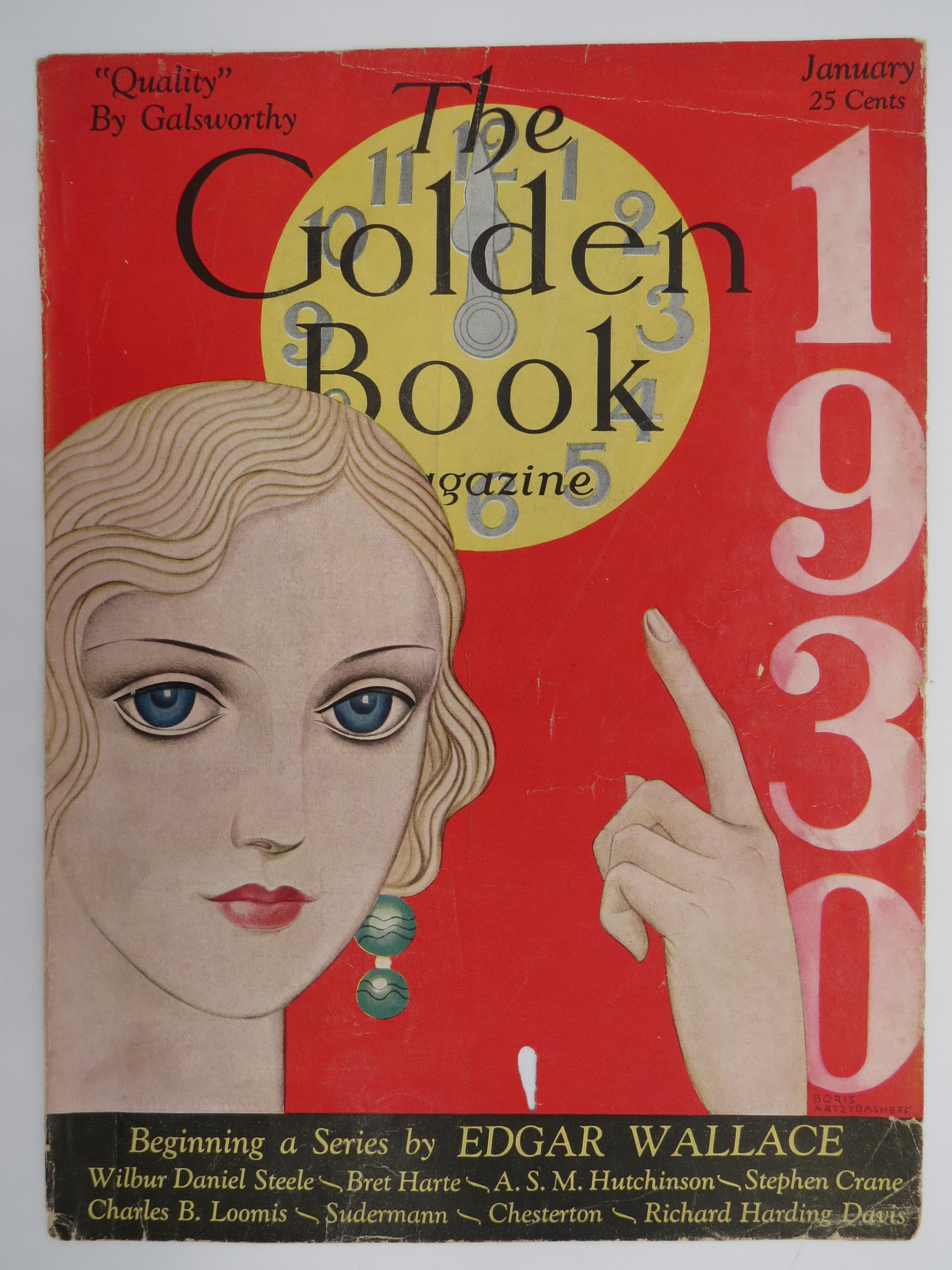 THE GOLDEN BOOK MAGAZINE COVER ART DECO BY BORISH ARTZYBASHEFF the-golden-book-magazine-cover-art-deco-by-borish-artzybasheff