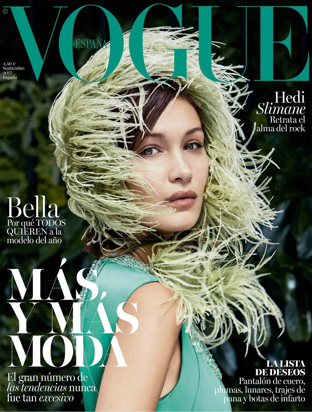 VOGUE Magazine Spain September 2017 BELLA HADID Hana Jirickova STEFFY ...