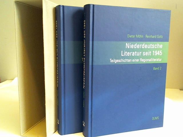 Niederdeutsche Literatur seit 1945. Teilgeschichten einer Regionalliteratur. 2 Bände im Schuber - Möhn, Dieter/Goltz, Reinhard
