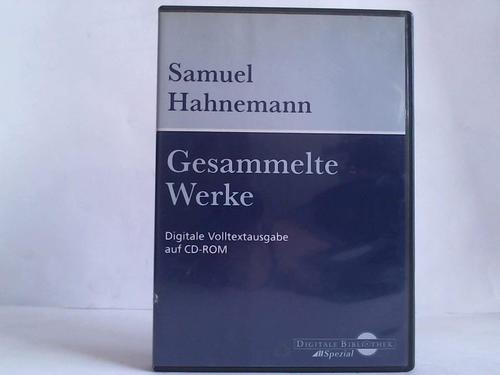 Gesammelte Werke. Digitale Volltextausgabe auf CD-ROM - Hahnemann, Samuel