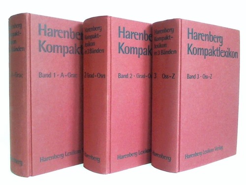 Harenberg-Kompaktlexikon. 3 Bände - Harenberg, Bodo (Hrsg.)