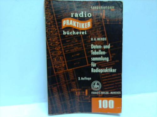 Daten- und Tabellensammlung für Radiopraktiker - Mende, Herbert G.