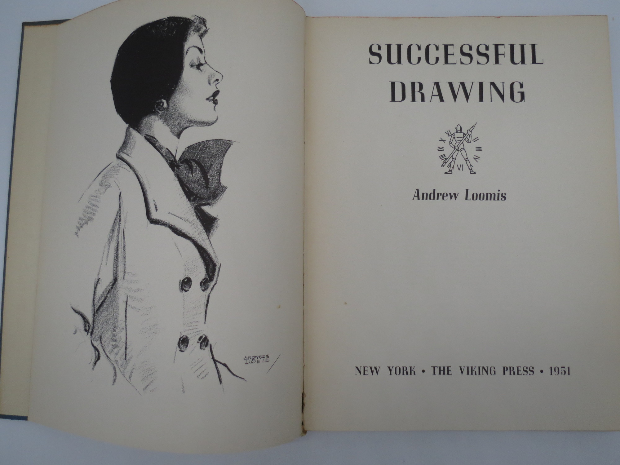 SUCCESSFUL DRAWING by Loomis, Andrew Good+ Hardcover (1951) First