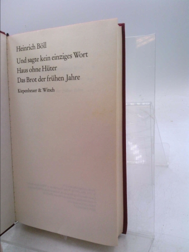 Und sagte kein einziges Wort, Haus ohne Huter, Das brot der fruhen