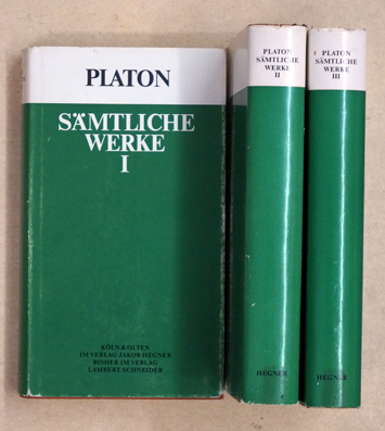 Sämtliche Werke. (3 Bde.). - Platon