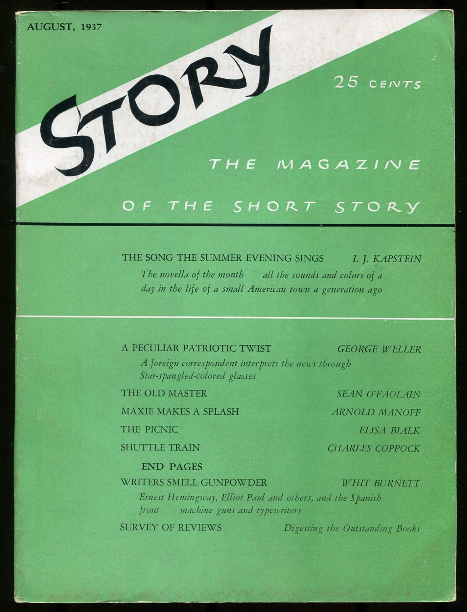 Story The Magazine Of The Short Story Vol XI No 61 August 1937 story-the-magazine-of-the-short-story-vol-xi-no-61-august-1937