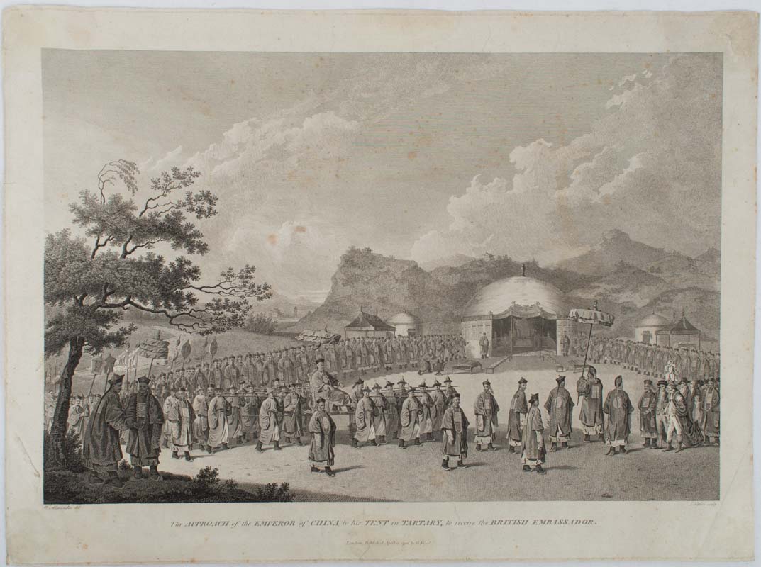 The Approach of the Emperor of China to his tent in Tartary, to receive the British Ambassador. [caption title] [EMBASSY TO CHINA] ALEXANDER, WILLIAM