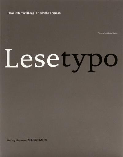 Lesetypografie - Hans P Willberg
