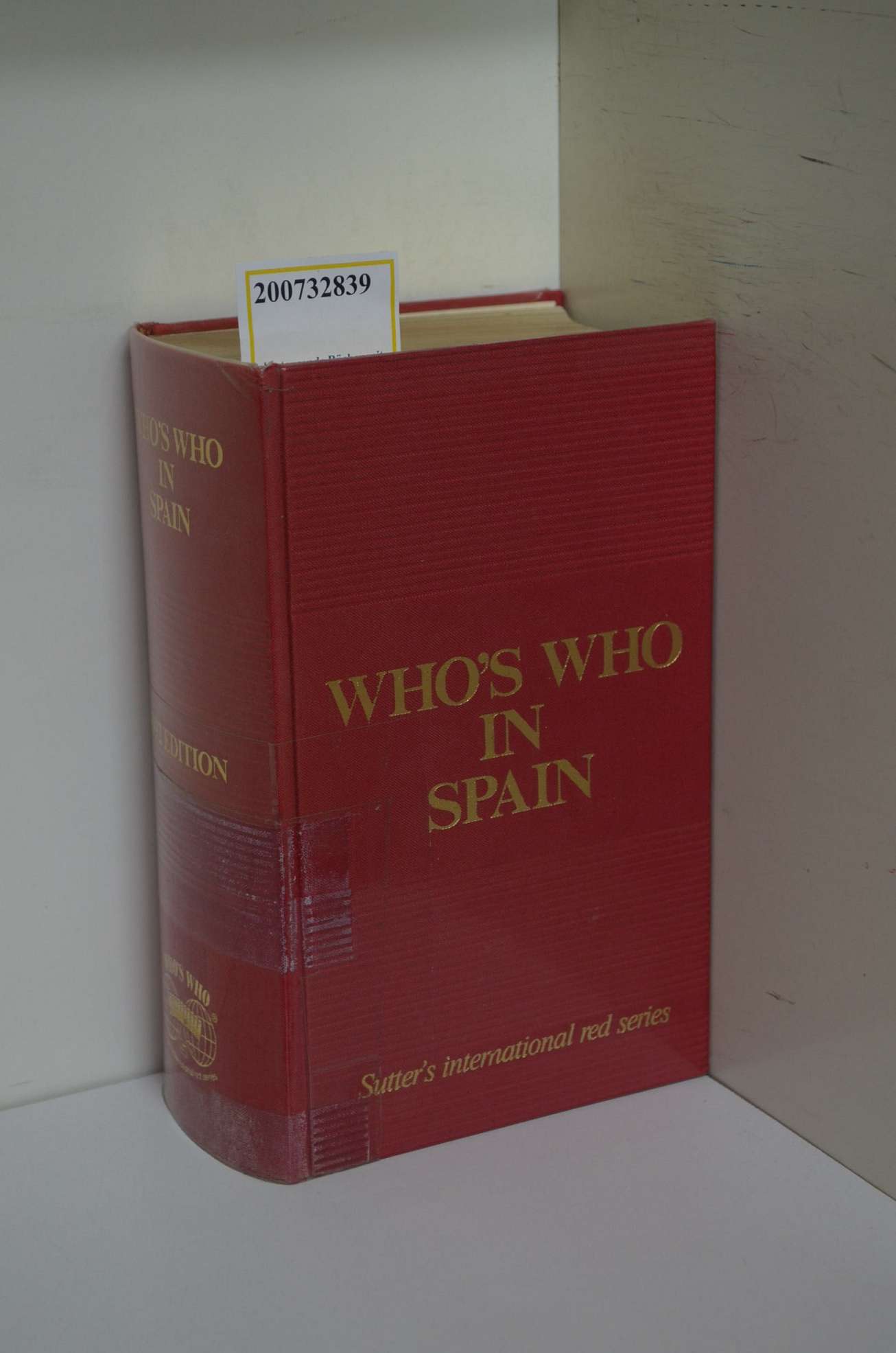 Who's Who in Spain 1992 - Dove John, C.