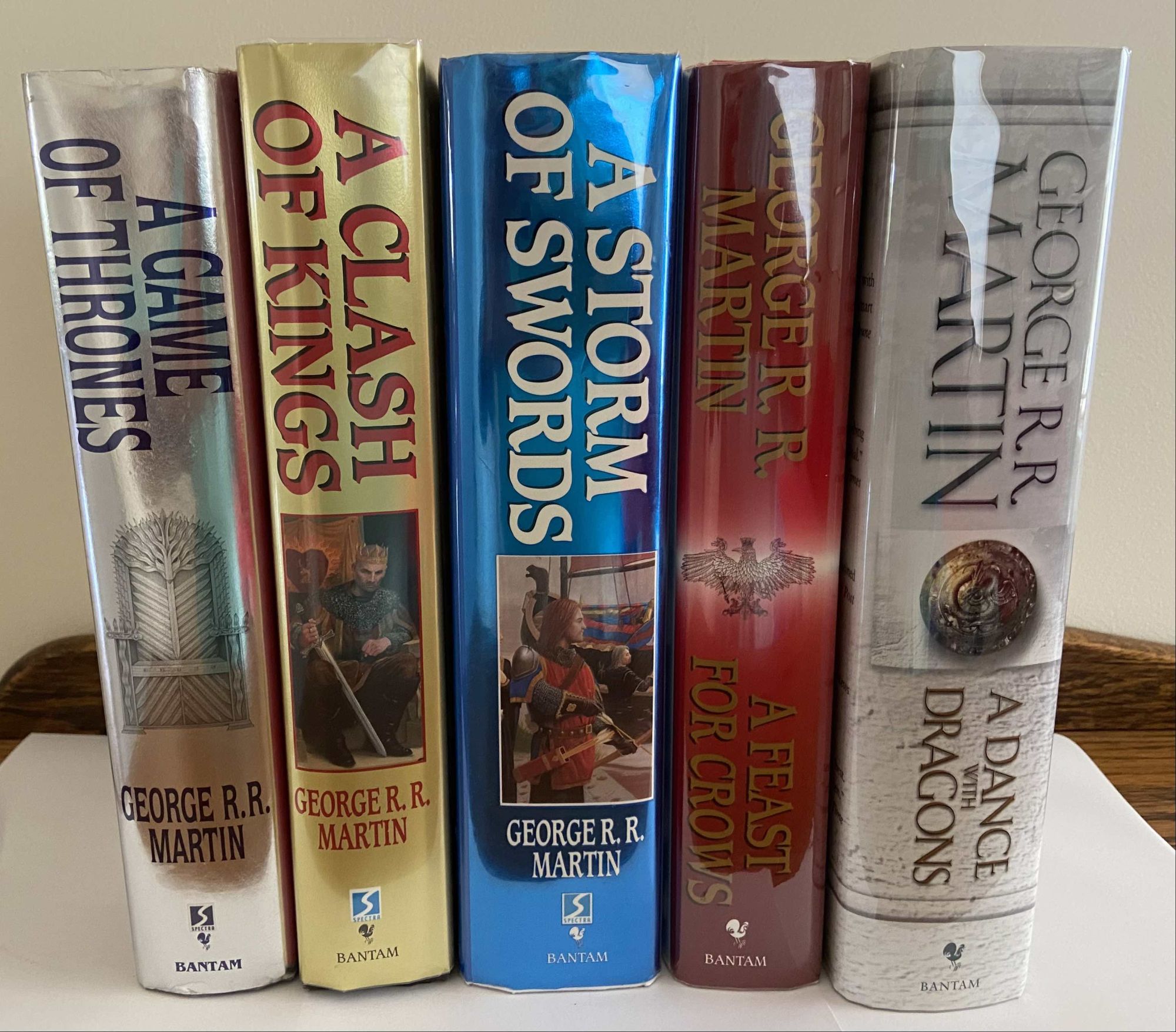 A Song of Ice and Fire: A Game of Thrones; A Clash of Kings; A Storm of  Swords; A Feast for Crows; A Dance with Dragons. - Raptis Rare Books