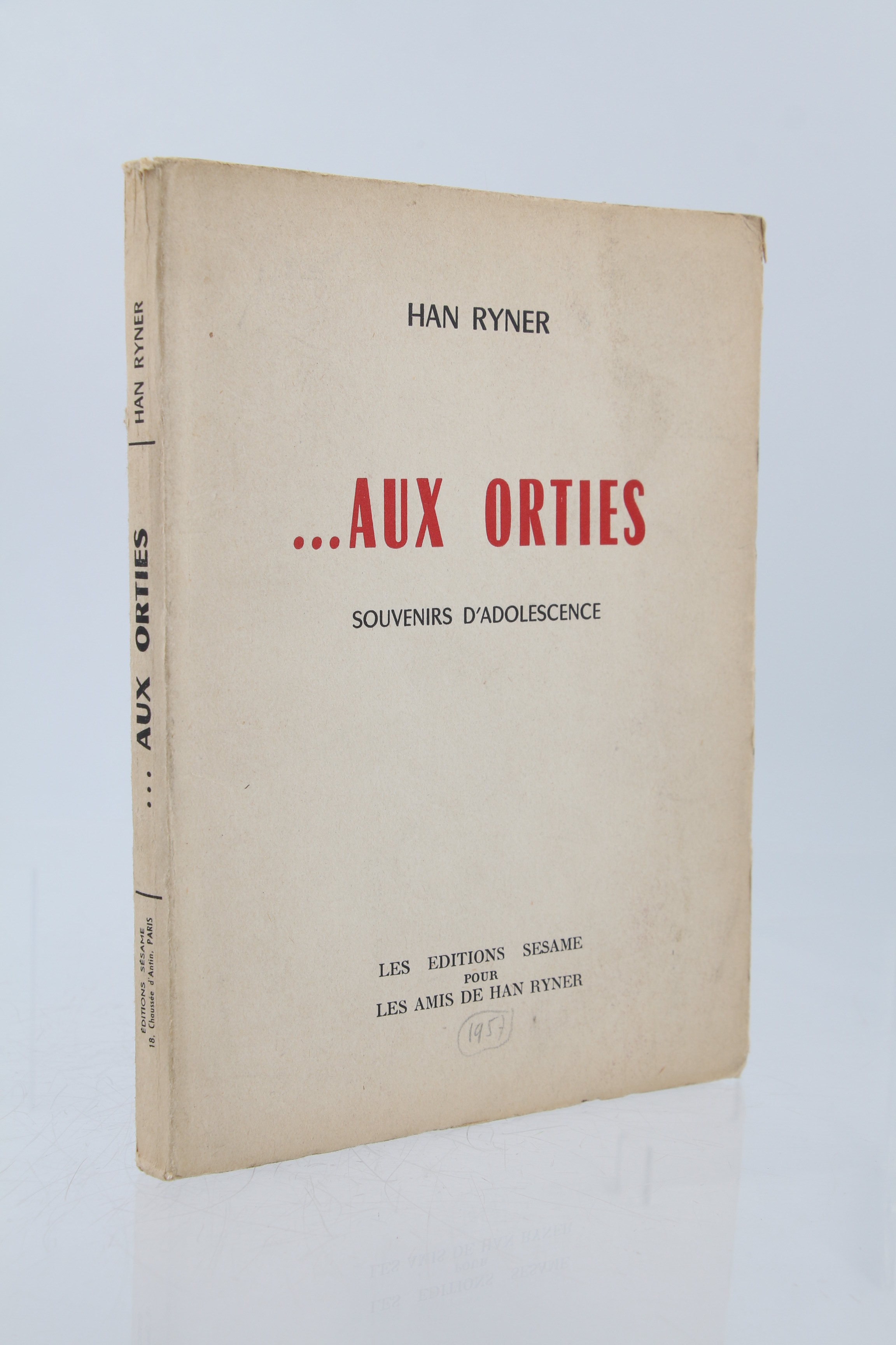 Image of .Aux orties souvenirs d'adolescence RYNER Han [ ] [Softcover]