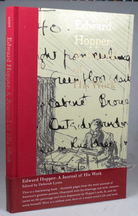 Edward Hopper: A Journal of His Work. With essays by Deborah Lyons and Brian O'Doherty - (HOPPER). LYONS, Deborah