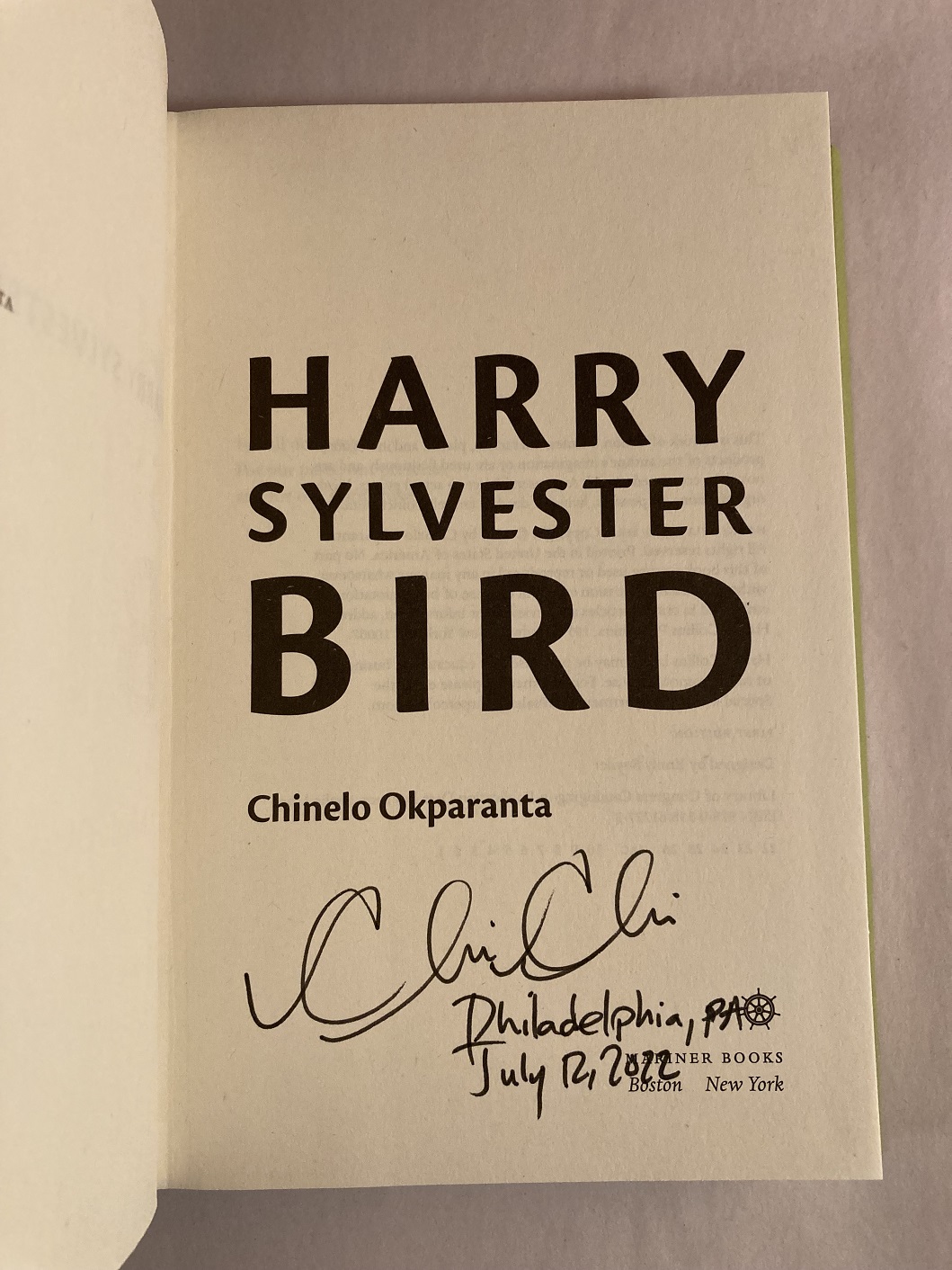 Impolite amateur Fuss Harry Sylvester Bird by Okparanta, Chinelo: Fine Hardcover (2022) 1st Edition, Signed by Author(s) | Mike Murray - Bookseller LLC Impolite amateur Fuss Harry Sylvester Bird by Okparanta, Chinelo: Fine Hardcover (2022) 1st Edition, Signed by Author(s) | Mike Murray - Bookseller LLC
