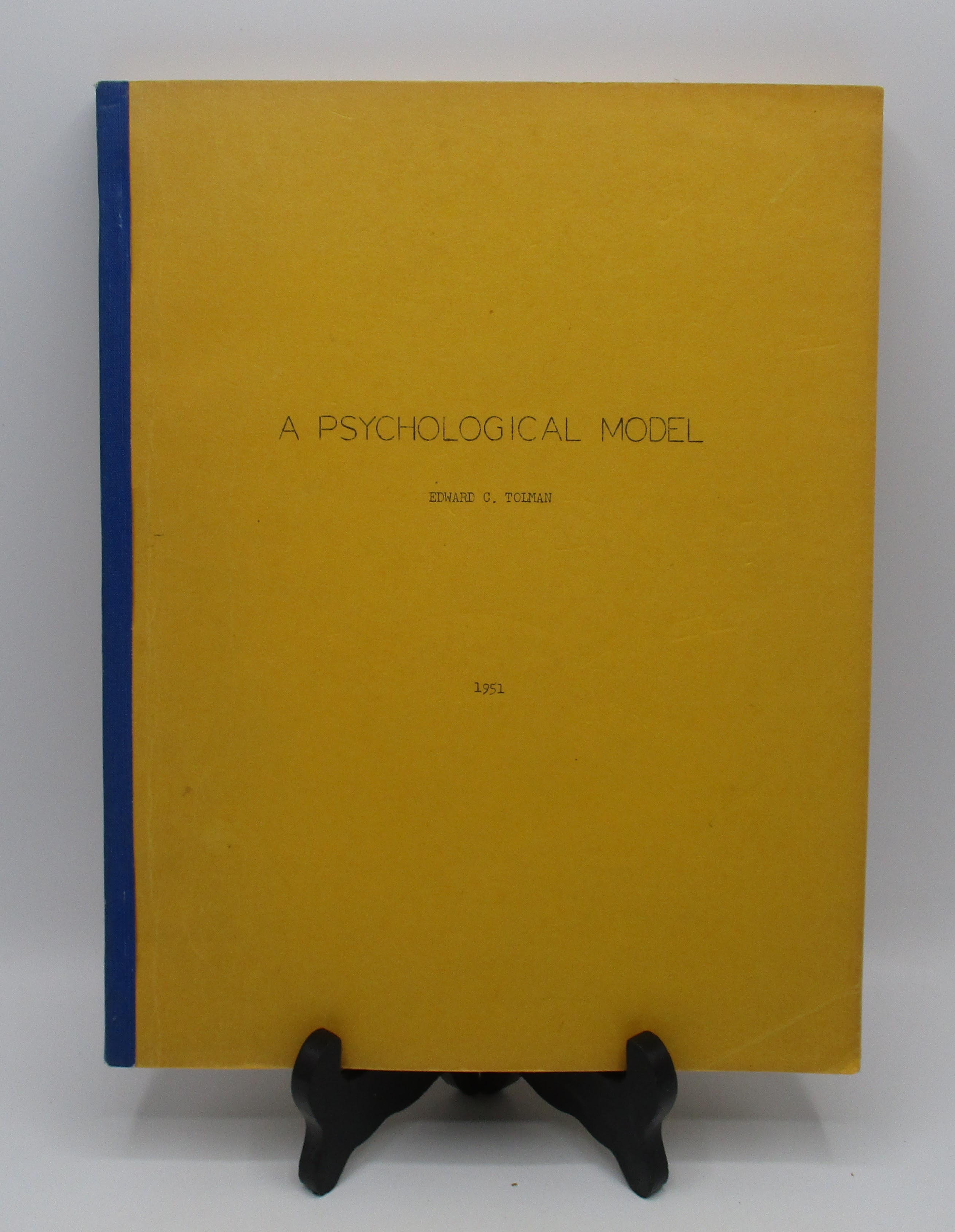 A Psychological Model By Edward C Tolman Soft Cover 1951 1st a-psychological-model-by-edward-c-tolman-soft-cover-1951-1st