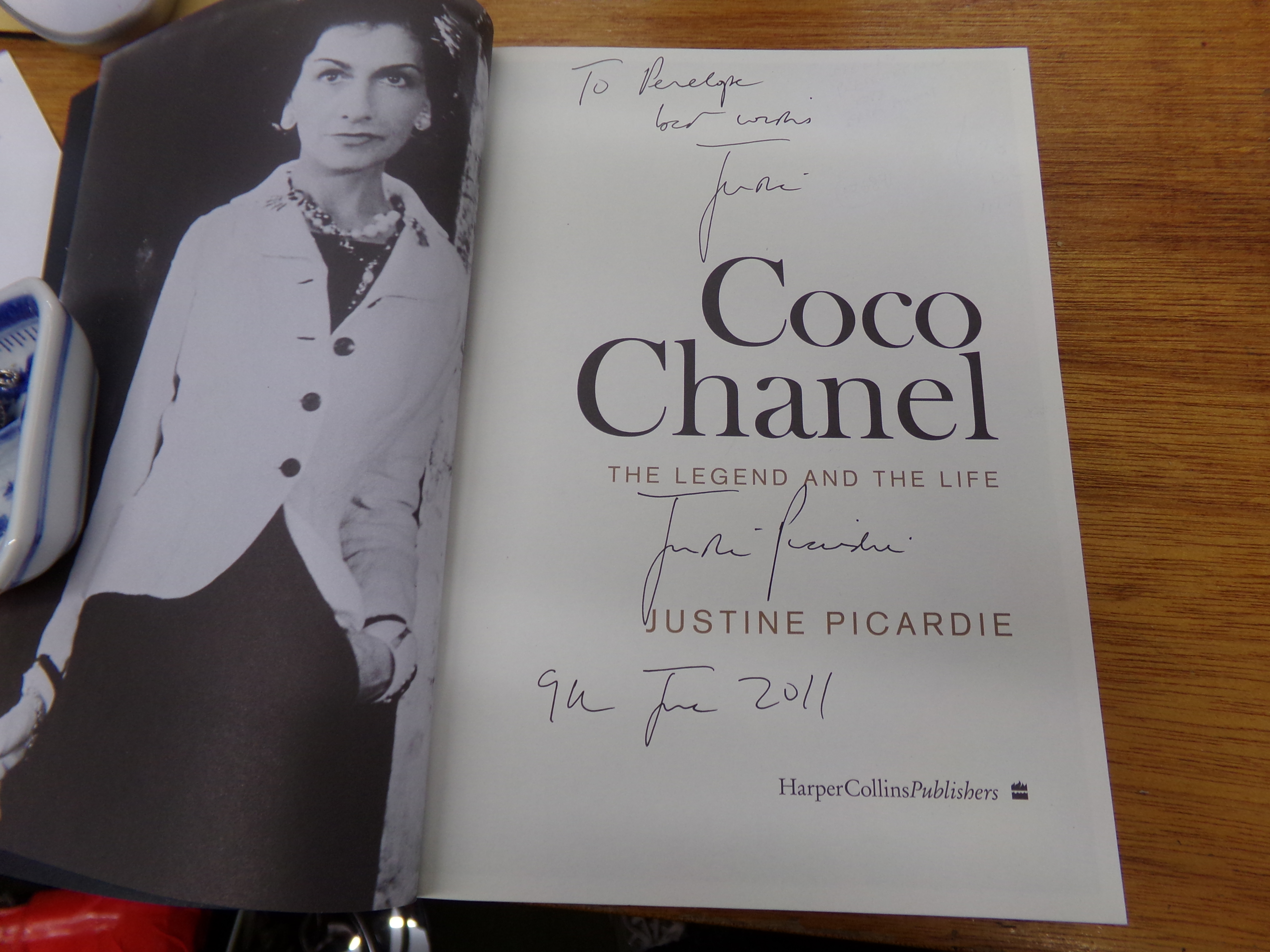 Coco Chanel the Legend and the Life by Picardie, Justine: Good Paperback ( 2011) Inscribed By Author