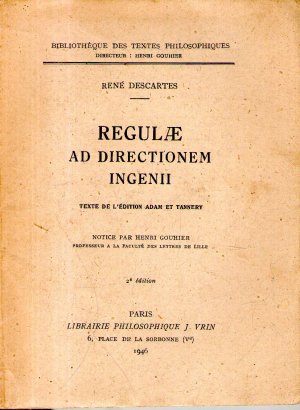 Regulae ad directionem ingenii - Descartes, René