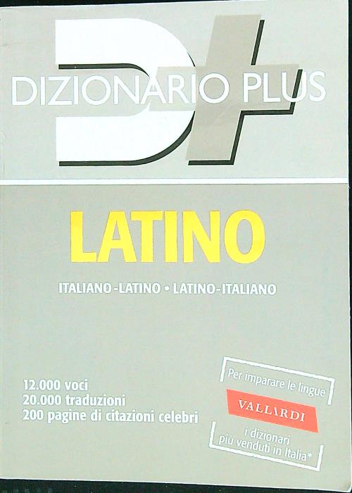 Dizionario D+ Latino - aa.vv.