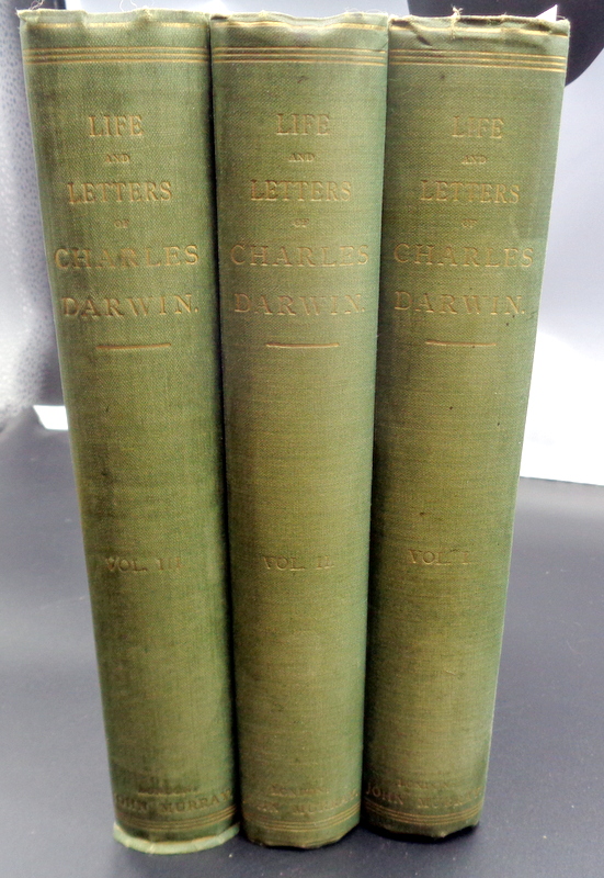 Darwin, Francis ed. 1887. The life and letters of Charles Darwin