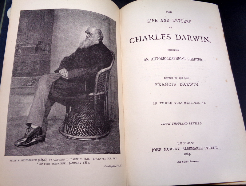 Darwin, Francis ed. 1887. The life and letters of Charles Darwin