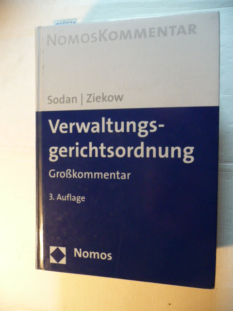 Verwaltungsgerichtsordnung : Großkommentar - Sodan, Helge [Hrsg.] ; Aulehner, Josef