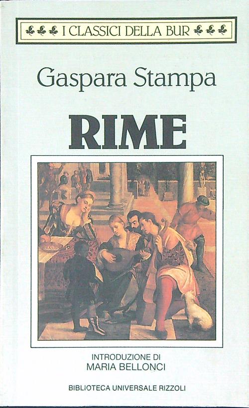 Rime - Stampa, Gaspara