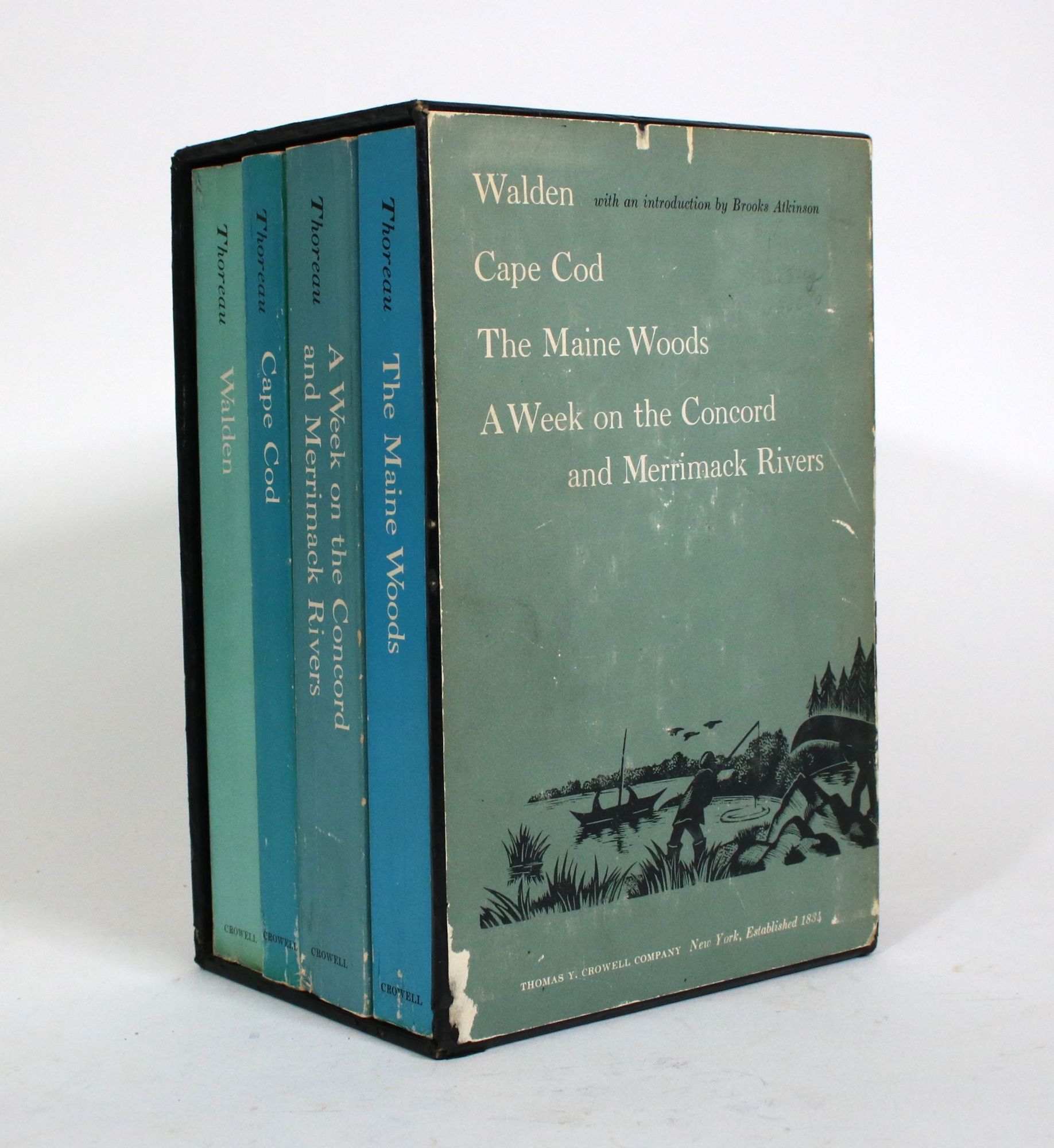 Walden. Cape Cod. A Week on the Concord and Merrimack Rivers. The Maine Woods [4 vols] - Thoreau, Henry David