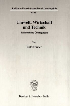 Umwelt, Wirtschaft und Technik - Kramer, Rolf