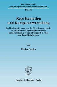 ReprÃ¤sentation und Kompetenzverteilung. - Sander, Florian