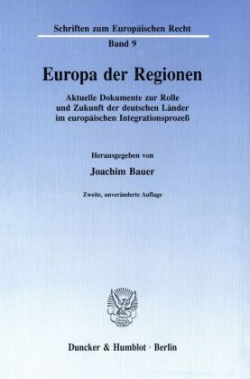 Europa der Regionen - Bauer, Joachim