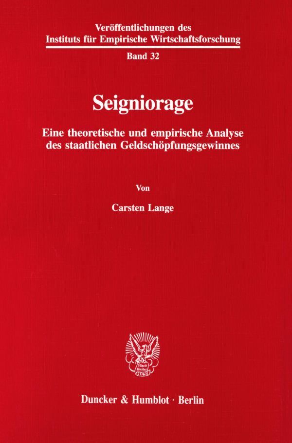 Seigniorage. - Carsten Lange