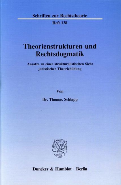 Theorienstrukturen und Rechtsdogmatik. - Thomas Schlapp