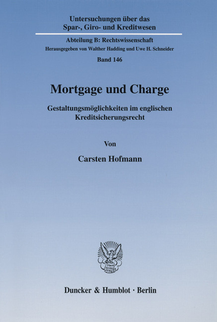 Mortgage und Charge. - Carsten Hofmann