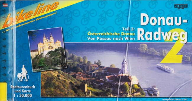 Bikeline Radtourenbuch und Karte ~ Donau-Radweg Teil 2: Von Passau nach Wien : 1:50.000. - Diverse