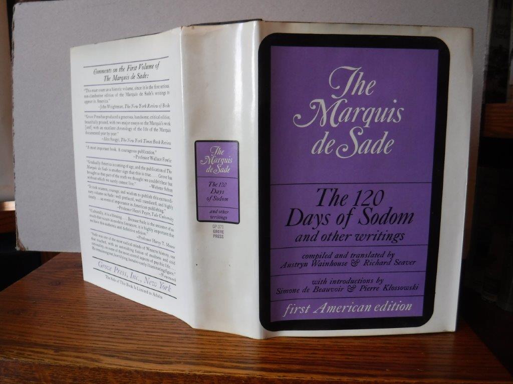 The Marquis de Sade The 120 Days of Sodom and Other Writings by De Sade, Marquis; Wainhouse