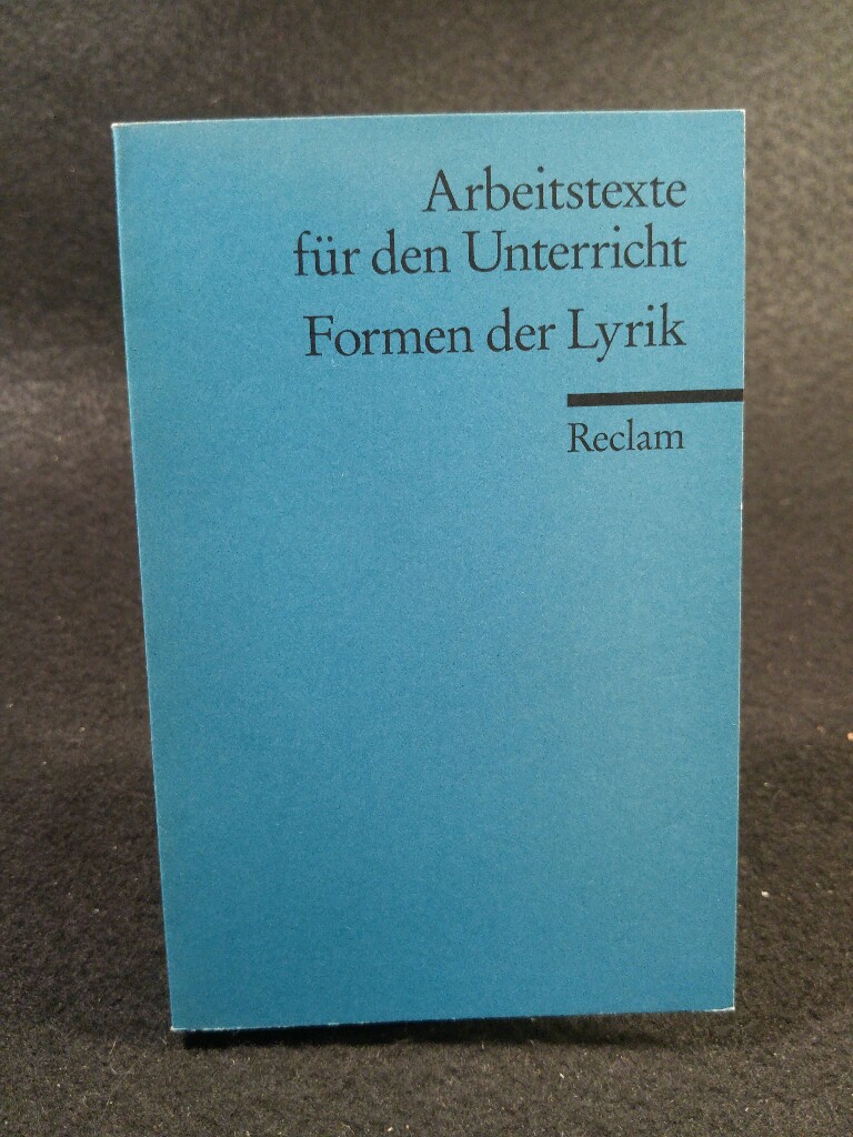 Formen der Lyrik (Texte und Materialien für den Unterricht) - Bekes (Hrsg.), Peter