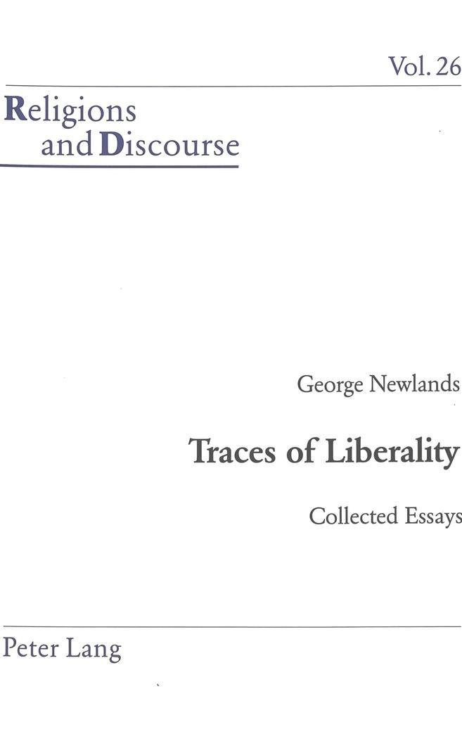 Traces of Liberality - Newlands, George