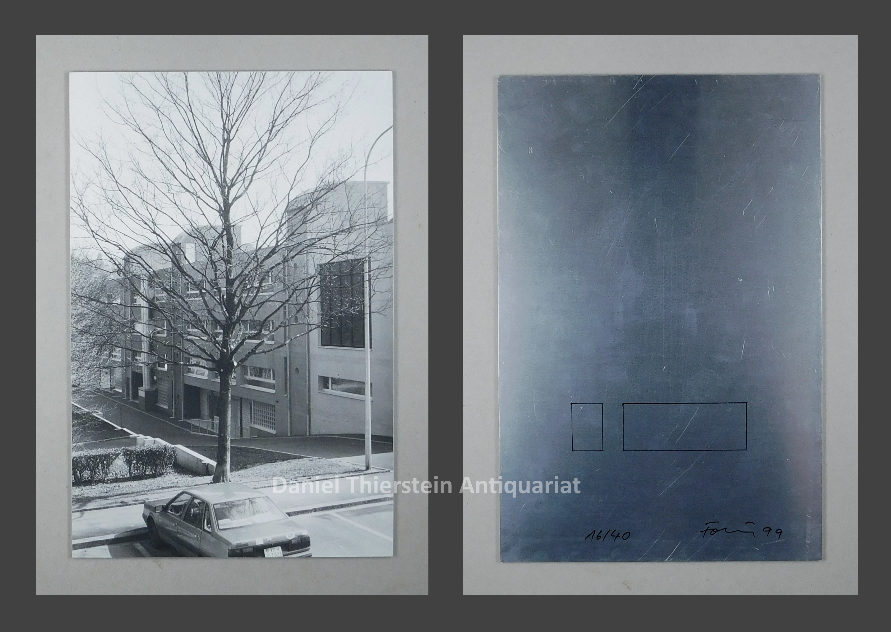 diptyque. photo n/bl. et sérigraphie en 4 couleurs. Förg, Günther: [ ]