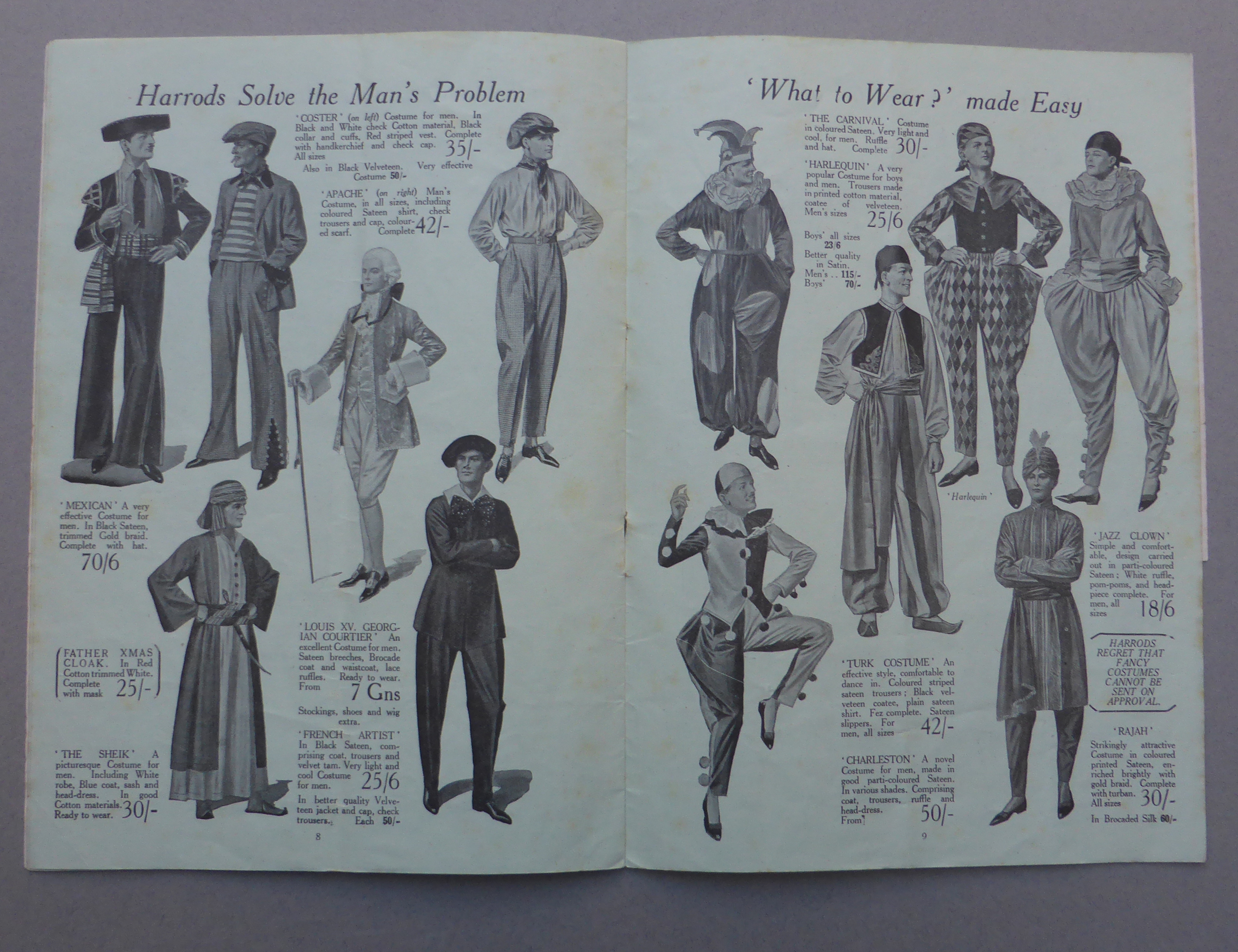 Harrods Old Print Ladies' Distinctive Head-Dress Glycerined Feathers Harrods 1919 20th 