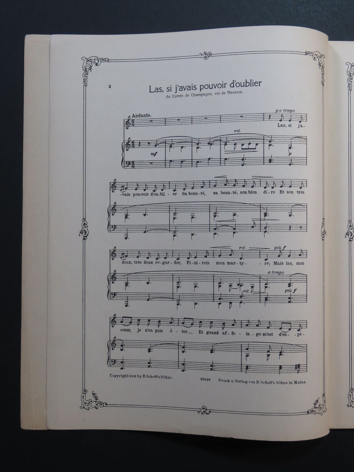 FERRARI Gustave Chansons du Moyen Age à la Renaissance Chant Piano 1911 ...