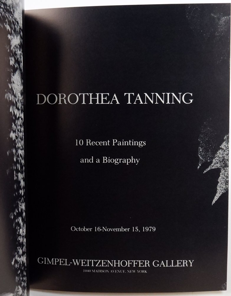 Dorothea Tanning: 10 Recent Paintings and a Biography: Very Good ...