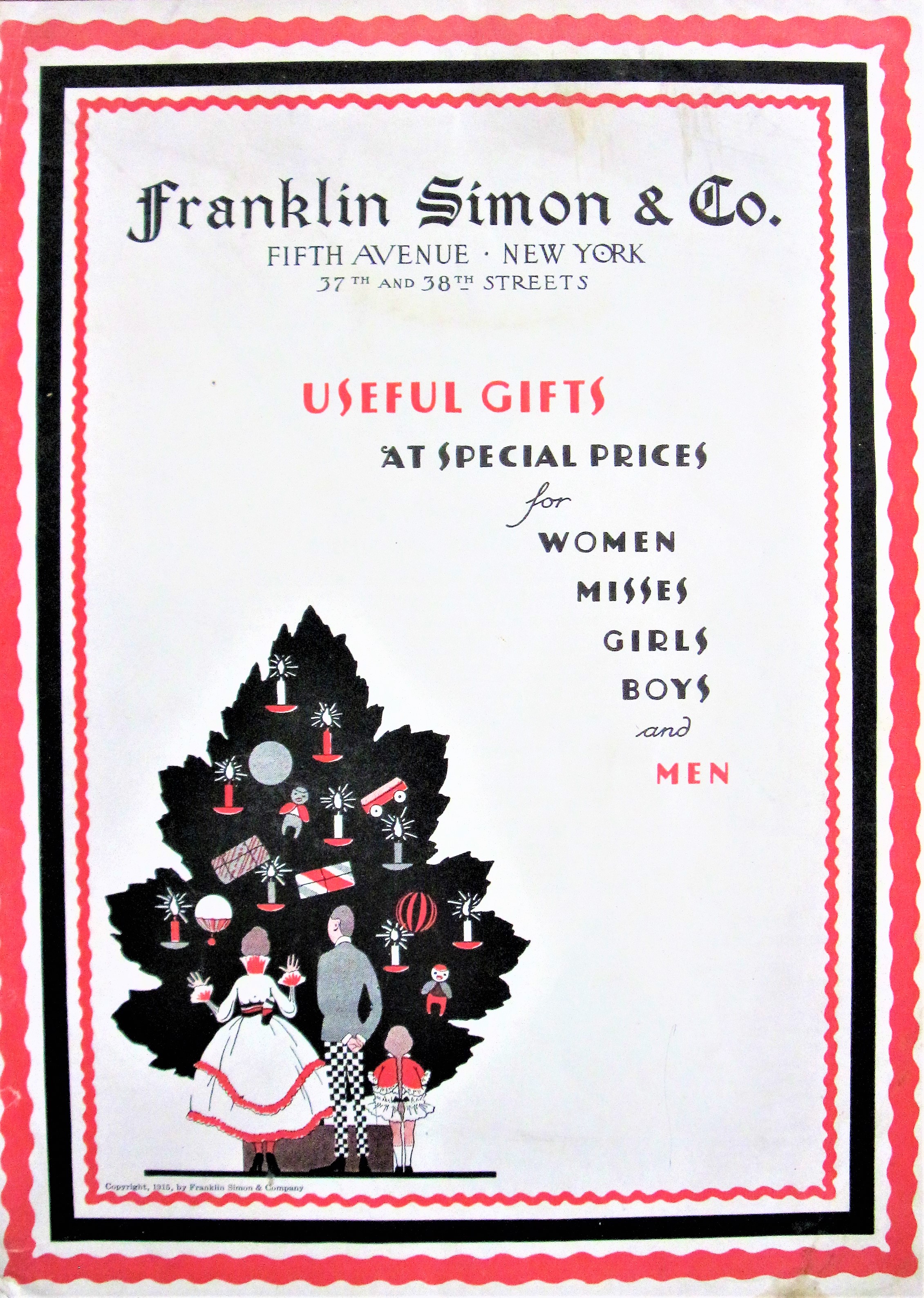 Useful Gifts at Special Prices for Women, Misses, Girls, Boys, and Men. Clothing Catalogue From 1915 Fashion Ephemera. Antique Catalogue [Very Good]