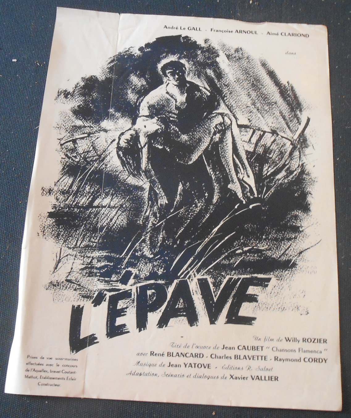 Dossier de presse de L'Epave de Willy Rozier by Willy Rozier: (1949 ...