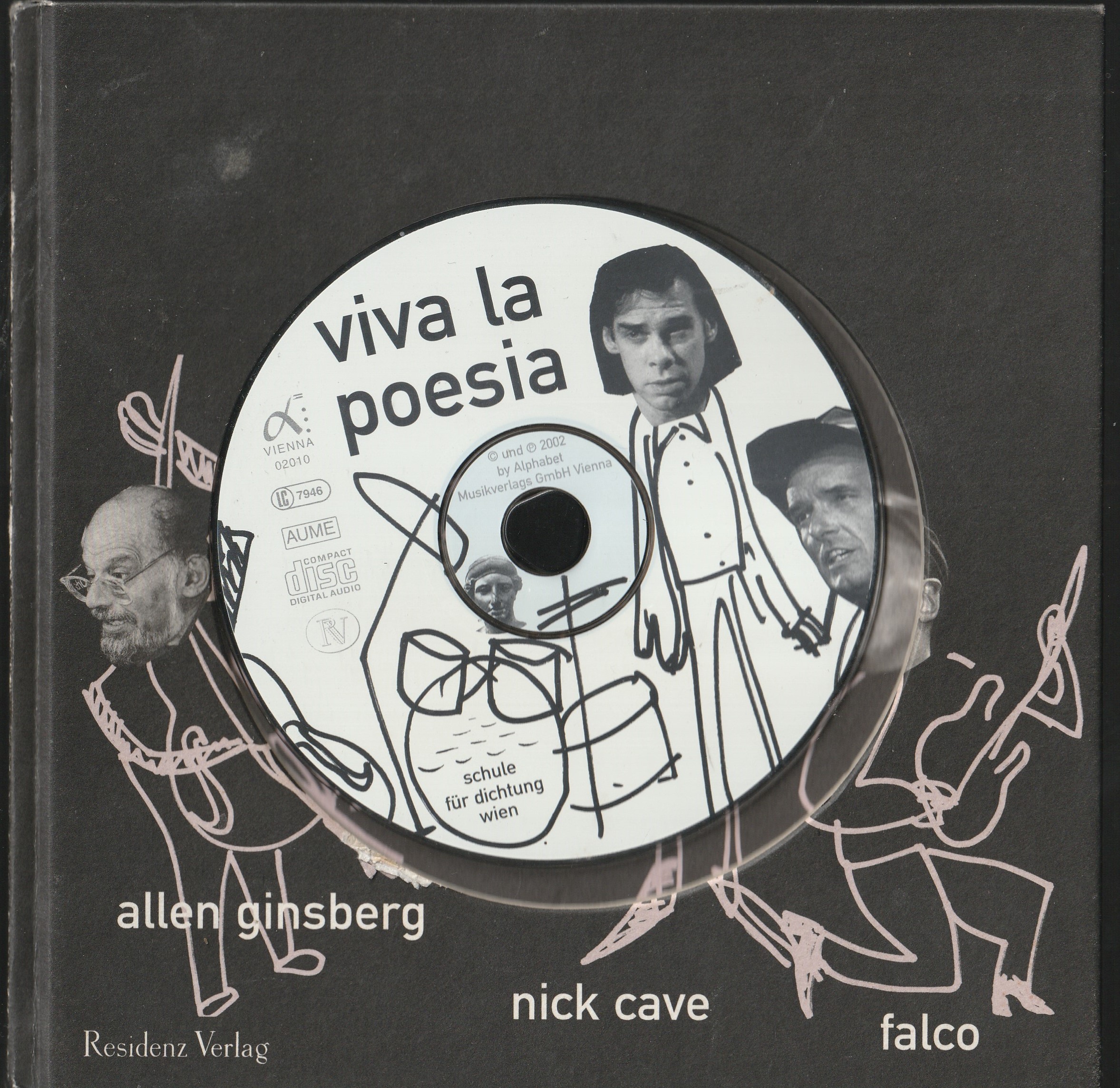 Viva la Poesia. Songs, Übungen und Anekdoten. (Songs, Photos and Stories) Allen Ginsberg, Nick Cave and Falco. - Ginsberg, Allen, Nick Cave, Falco and Christian Ide (editor)